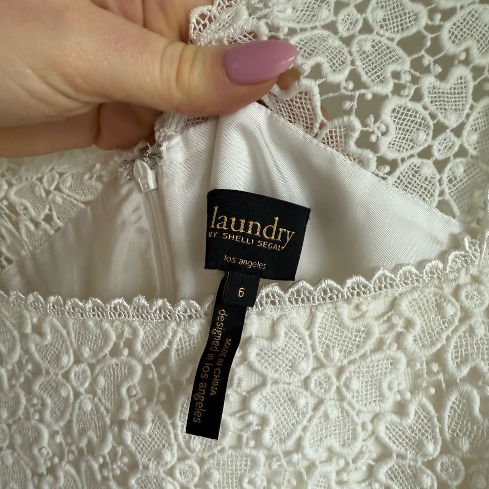 Laundry by Shelli Segal white Dress size 6 - Picture 4 of 14